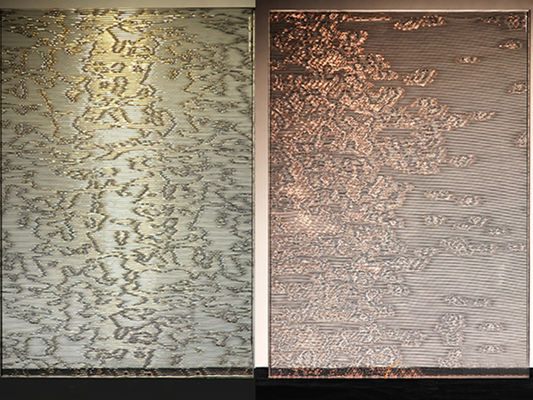 Τοποθετημένο σε στρώματα ύφασμα γυαλί διακοσμήσεων τοίχων χωρισμάτων με το πλέγμα καλωδίων μετάλλων PVB