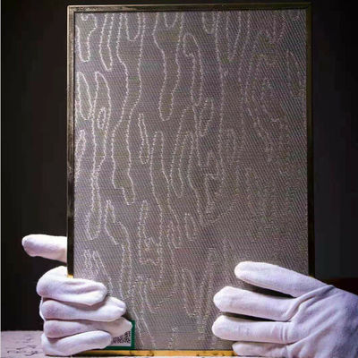 Ντυμένο ασήμι τοποθετημένο σε στρώματα πλέγμα γυαλί προστατευτικών καλυμμάτων χαλκού 5,38 χιλ.