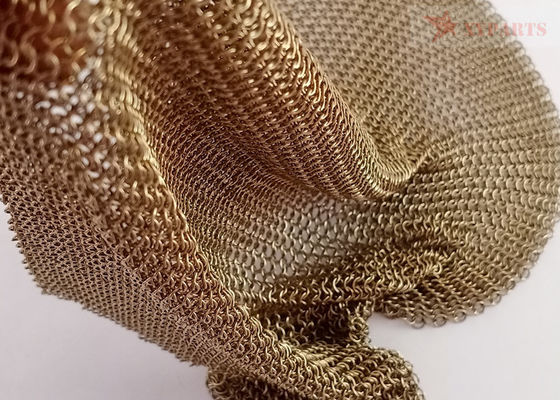 Χρυσό χρώμα συγκόλληση από ανοξείδωτο χάλυβα Δακτυλίδι πλέγματος για την διακόσμηση ξενοδοχείων
