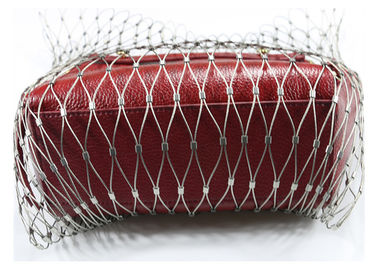 Εύκαμπτη αντικλεπτική τσάντα πλέγματος σχοινιών ανοξείδωτου για τον προστάτη σακιδίων πλάτης