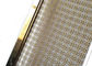 Τετραγωνικό πλέγμα ύφανσης κιγκλιδωμάτων κιγκλιδωμάτων τύπων τρυπών διακοσμήσεων με το χρυσό πλαίσιο χρώματος