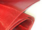 Υφαμένο κόκκινο χρώμα τοίχων κουρτινών γυαλιού υφάσματος τοποθετημένο σε στρώματα πλέγμα