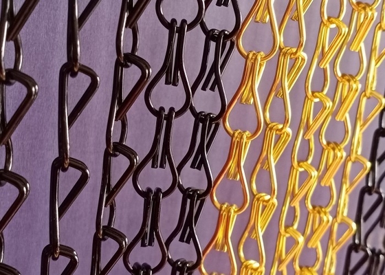 διακοσμημένη με χάντρες αλυσίδα κουρτίνα αργιλίου 1.6mm που χρησιμοποιείται για τη διακόσμηση ιδιωτικών κατοικιών