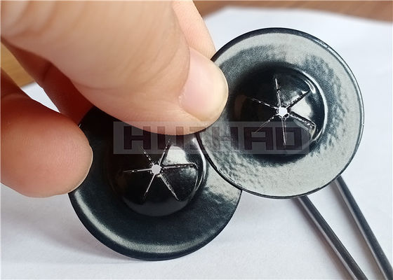 30mm ατσάλινο αυτοκλείδωμα πλυντήρια διπλής πλευράς μαύρη επικάλυψη που χρησιμοποιείται για να εξασφαλίσει το δίχτυ σε ηλιακά πάνελ