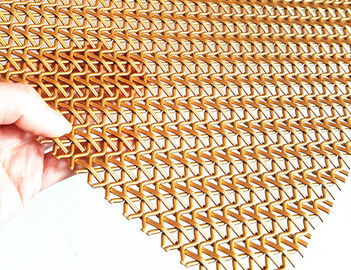 Πτυχωμένο χρυσό χρώμα 5mm πλέγματος καλωδίων διακοσμητικό υφαμένο ανοξείδωτο πίσσα περικαλυμμάτων