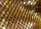χρυσός κουρτινών υφάσματος πλέγματος μετάλλων 4mm Sparkly για τη διακόσμηση ξενοδοχείων ή εστιατορίων