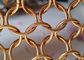 Ροζ χρυσό Μεταλλικό Δαχτυλίδι Διχτυωτό Κουρτίνα 15mm για Αρχιτεκτονικό Σχέδιο