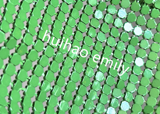 8x8mm γυαλιστερό Αλουμίνιο Sequin Metal Mesh Κεραμίδα για διακόσμηση