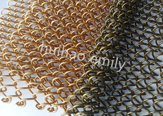 1.2mm Wire Aluminium Metal Mesh Drapery για διακόσμηση εστιατορίων