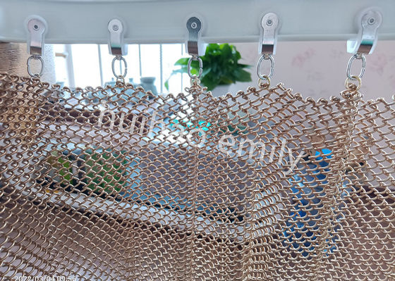1.2mm Wire Aluminium Metal Mesh Drapery για διακόσμηση εστιατορίων
