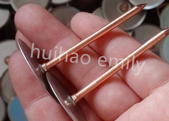 38 mm Copper Coated Cupped Head Weld Pin για τον αγωγό μόνωσης