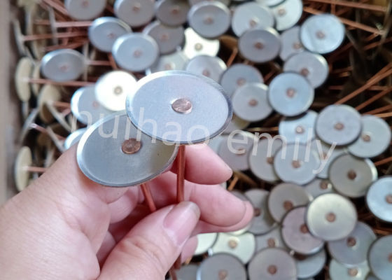 38 mm Copper Coated Cupped Head Weld Pin για τον αγωγό μόνωσης