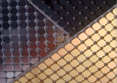 4mm Χρυσό χρώμα Αλουμίνιο Sequin μεταλλικό πλέγμα για διακόσμηση ξενοδοχείων