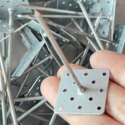 1.6x24x24mm Αλουμινένια διάτρητα πινάκια μόνωσης αυτοκόλλητα, χρησιμοποιούνται για συνδετήρες μόνωσης εξωτερικών τοίχων