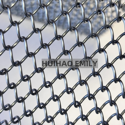 0.8mmx8mm Αλουμινίου κράμα μεταλλικό περιτύλιγμα περιτύλιγμα εύκαμπτο μεταλλικό δίχτυ κουρτίνα