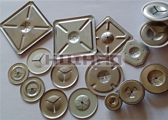 1-1/2" 38mm Στρογγυλο επίπεδο αυτοκλείδωμα πλυντήρια από ανοξείδωτο χάλυβα 304 για την στερέωση 12 μεγέθους θερμικής μόνωσης καρφίτσες