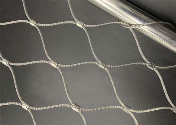 2.5mm από ανοξείδωτο χάλυβα Ferrule Διχτυωτό σχοινί Ισχυρό και εύκαμπτο για Πράσινο Τοίχο Πρόσοψης Κτιρίου