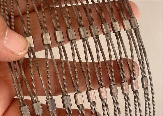 Δίχτυα προστασίας από πτώση φτιαγμένα από συρματόσχοινο από ανοξείδωτο χάλυβα 3.0mm που χρησιμοποιούνται για την πλήρωση κιγκλιδωμάτων