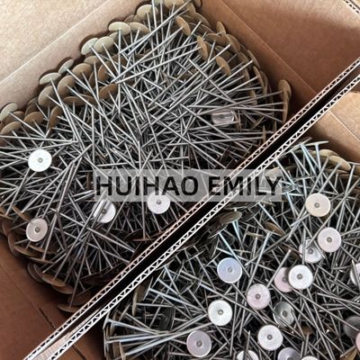 Πείροι συγκόλλησης μόνωσης με κεφαλή κυπέλλου επικαλυμμένοι με χαλκό 2.7x50mm με δακτύλιο συγκράτησης