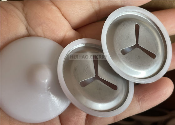 Ατσάλινα κλιπ ηχομόνωσης 304 Grade με λευκά πολυκαπάκια 38mm τοποθετημένα σε πείρους συγκόλλησης CD