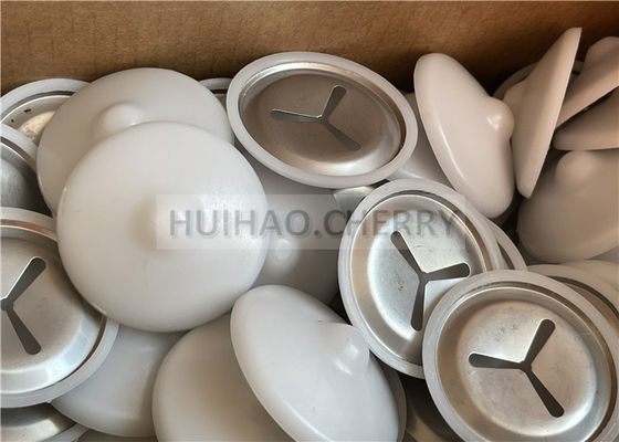 Ατσάλινα κλιπ ηχομόνωσης 304 Grade με λευκά πολυκαπάκια 38mm τοποθετημένα σε πείρους συγκόλλησης CD