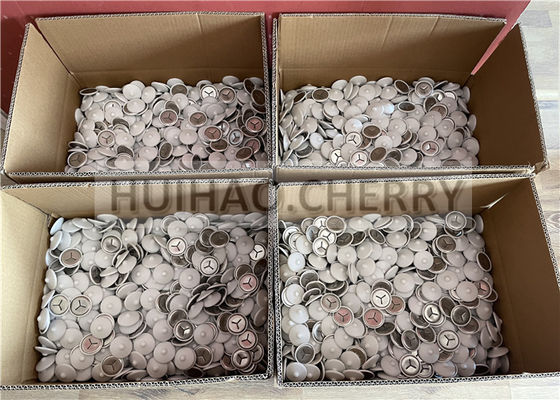 Ατσάλινα κλιπ ηχομόνωσης 304 Grade με λευκά πολυκαπάκια 38mm τοποθετημένα σε πείρους συγκόλλησης CD