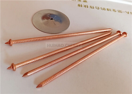 3x100mm CD Weld Pin Ms Copper Coated Χρησιμοποιείται με μονωτικές ταινίες ινών γυαλιού