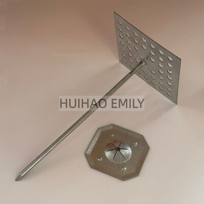 2.7mm Dia γυάλινο μαλλί μόνωση hanger καρφιά με αυτοκλείδωμα πλυντήριο