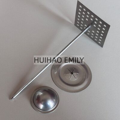 2.7mm Dia γυάλινο μαλλί μόνωση hanger καρφιά με αυτοκλείδωμα πλυντήριο