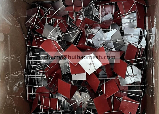 Πείροι και ροδέλες μόνωσης τοίχου ή οροφής από γαλβανισμένο χάλυβα (63mm μήκος) με αυτοκόλλητη βάση