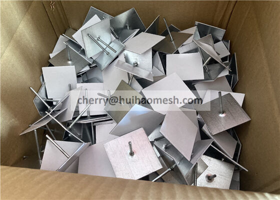 Πείροι και ροδέλες μόνωσης τοίχου ή οροφής από γαλβανισμένο χάλυβα (63mm μήκος) με αυτοκόλλητη βάση