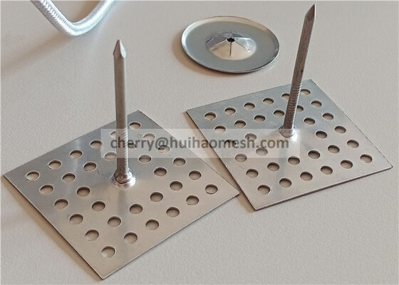 Διατρυπημένες ανοξείδωτο καρφίτσες μόνωσης που χρησιμοποιούνται για να καθορίσουν τον πίνακα φίμπεργκλας ή ορυκτού μαλλιού