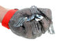 6» αντι τέμνοντα γάντια ανοξείδωτου που υφαίνονται με το πλέγμα δαχτυλιδιών Chainmail