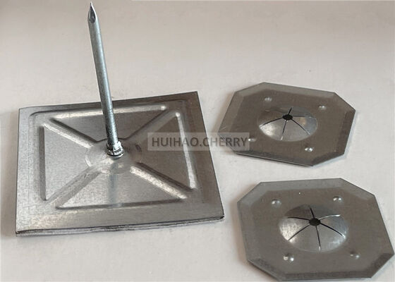 Απομόνωση Rockwool Εγκατάσταση αυτοκόλλητη απομόνωση Stick πιν 12Gauge 1-1/2 "με τετράγωνο κλειδαριού πλυντήριο