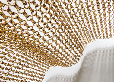 2 mm Hook Link Type Metal Mesh Διάφραγμα παράθυρο πόρτα Fly Curtain