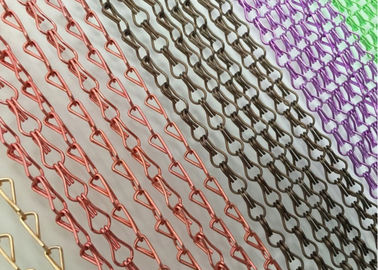 2 mm Hook Link Type Metal Mesh Διάφραγμα παράθυρο πόρτα Fly Curtain