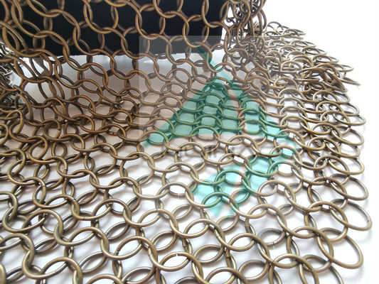 2mm 20mm Metal Ring Mesh Διαχωριστικό Κεραμίδιο Διακόσμηση κουρτίνας