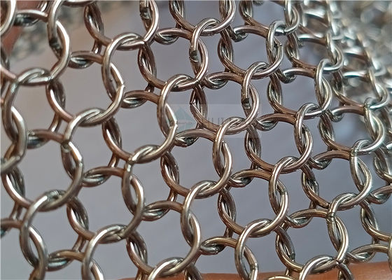 7mm ατσάλι 316 δαχτυλίδι πλέγμα κουρτίνα για αρχιτεκτονικές κατασκευές - Metal Chainmail Mesh