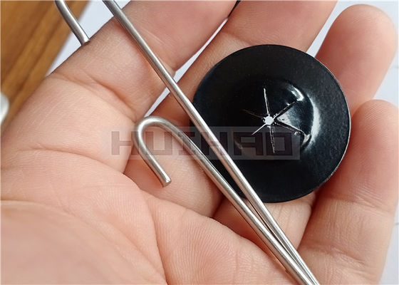 συνδετήρες πλυντηρίων κλειδώματος 38mm μαύροι χρωματισμένοι μόνοι για να καθορίσει τη διαλογή πλέγματος καλωδίων στα ηλιακά πλαίσια