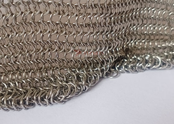 0.53x3.81mm Χάλυβα από ανοξείδωτο χάλυβα συγκολλημένο πλέγμα αλυσίδας δαχτυλίδι για σκηνές μεταλλικών πλέκων