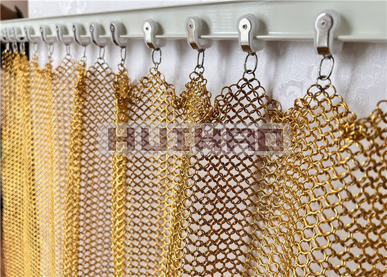 Χάλυβα από ανοξείδωτο χάλυβα 1,2x10mm Metal Ring Mesh για εξωτερική διακόσμηση