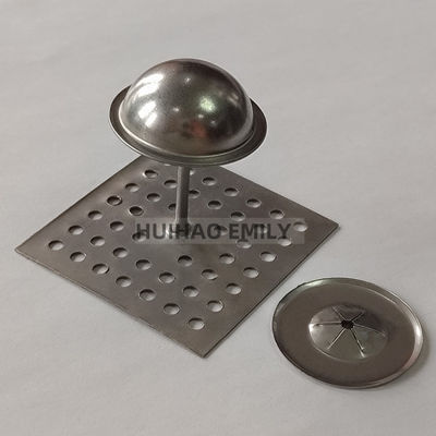 50mmx50mm διατρυβωμένες μόνες μόνωσης κλωστοειδών με αυτοκλείδωμα πλυντήριο