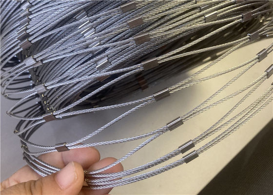2mm 316 Βαθμού Εύκαμπτο Συρματόσχοινο από Ανοξείδωτο Χάλυβα για Περιφράξεις Ζώων Ζωολογικού Κήπου & Δικτυώματα Πουλιών