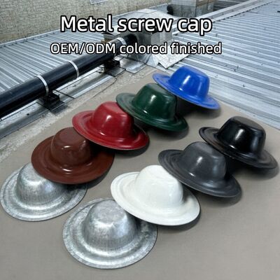35mm Galvalume Metal Screw Caps Σφραγίδες πάνω από υπάρχουσες βίδες-υποστηρίζουν διαφορετικά χρώματα