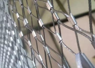 Εύκαμπτο Ferrule 316 πλέγμα σχοινιών καλωδίων ανοξείδωτου για το φράκτη ζωολογικών κήπων