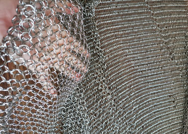 Αντι χρήση πλέγματος Chainmail πλέγματος δαχτυλιδιών μετάλλων περικοπών ανοξείδωτου για τις αίθουσες έκθεσης