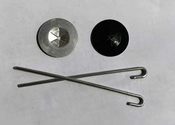 Γάντζος 2.5mm αργιλίου J συνδετήρες ηλιακού πλαισίου Dia καρφιτσών με τα πλυντήρια που εγκαθιστούν το πλέγμα ηλιακού πλαισίου