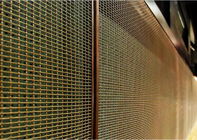 Αρχιτεκτονική οθόνη πλέγματος μετάλλων ανεφοδιασμού υπηρεσιών σχεδίου πλαισίων με τον παλαιό χαλκό