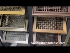 Αρχιτεκτονικό διαχωριστικό τοίχος υφασμένο σύρμα κρέας πλέγμα από ανοξείδωτο χάλυβα επίπεδης διάμετρος