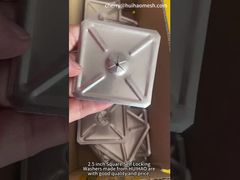 Τετράγωνοι ροδέλες αυτοασφάλισης 2-1/2